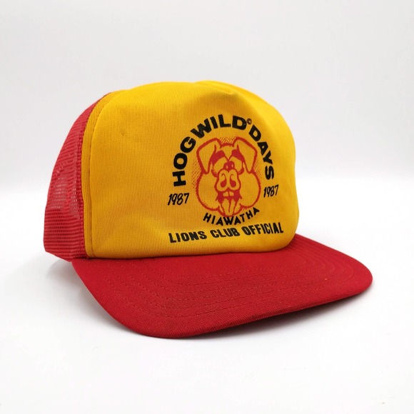 Vintage Hog Wild Days 1987 Snapback Trucker Hat